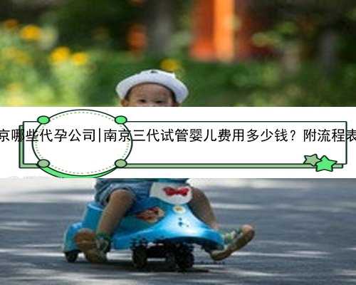 南京哪些代孕公司|南京三代试管婴儿费用多少钱？附流程表！